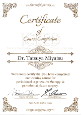 iCEED 研修修了証